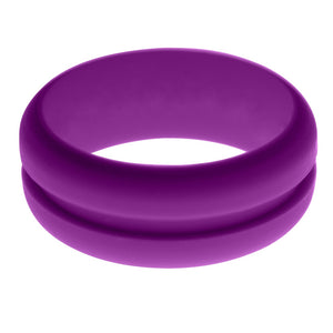 Mens Purple Silicone Ring without Changeable Color Band