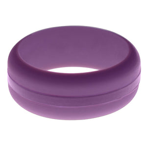 Mens Purple Silicone Ring with Purple Changeable Color Band