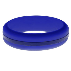 Womens Blue Silicone Ring with Blue Changeable Color Band