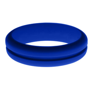 Womens Blue Silicone Ring without Changeable Color Band