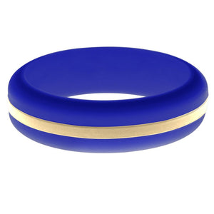 Womens Blue Silicone Ring with Sand Changeable Color Band