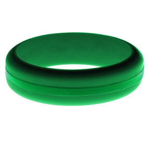 Womens Green Silicone Ring with Green Changeable Color Band