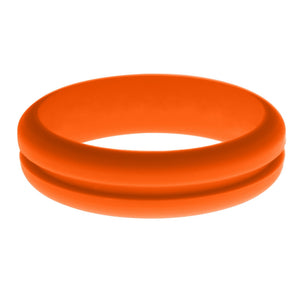 Womens Orange Silicone Ring without Changeable Color Band