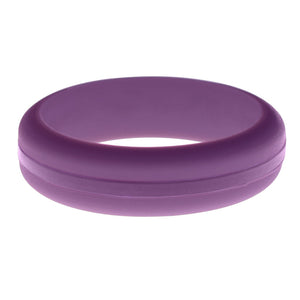 Womens Purple Silicone Ring with Purple Changeable Color Band