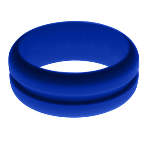 Mens Blue Silicone Ring without Changeable Color Band