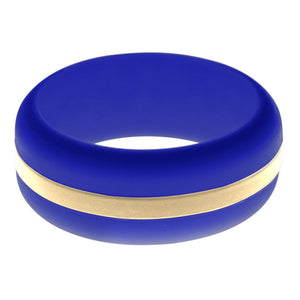 Mens Blue Silicone Ring with Sand Changeable Color Band