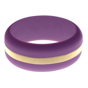 Mens Purple Silicone Ring with Sand Changeable Color Band