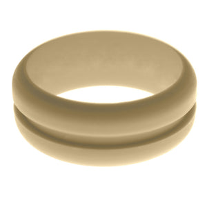 Mens Sand Silicone Ring without Changeable Color Band
