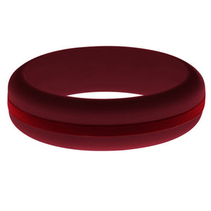 Womens Cardinal Red Silicone Ring with Cardinal Red Changeable Color Band