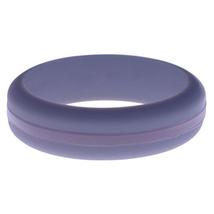 Womens Medium Purple Silicone Ring with Medium Purple Changeable Color Band