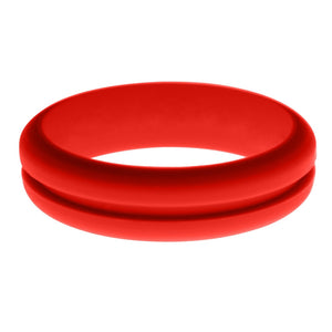 Womens Red Silicone Ring without Changeable Color Band