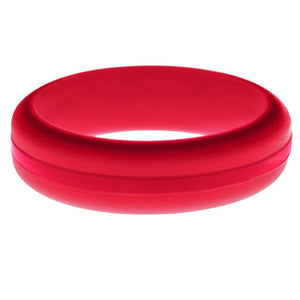 Womens Red Silicone Ring with Red Changeable Color Band