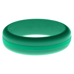 Womens Teal Silicone Ring with Teal Changeable Color Band